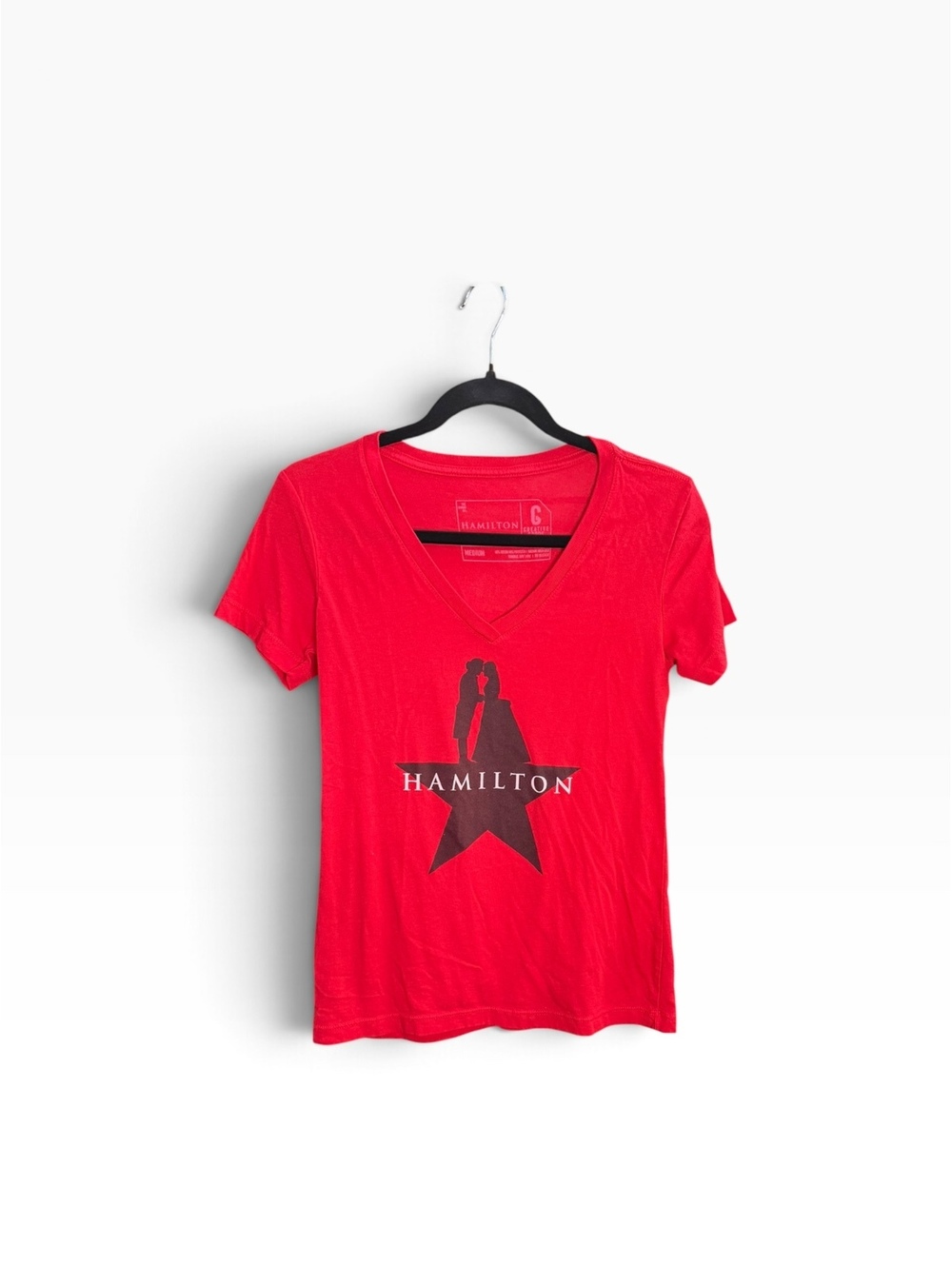 Hamilton Broadway Musical Graphic T-Shirt – Women’s Medium – Red